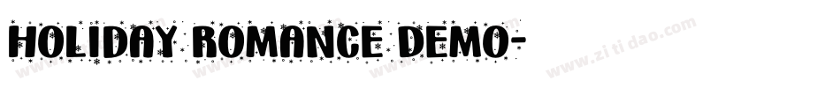 Holiday Romance Demo字体转换